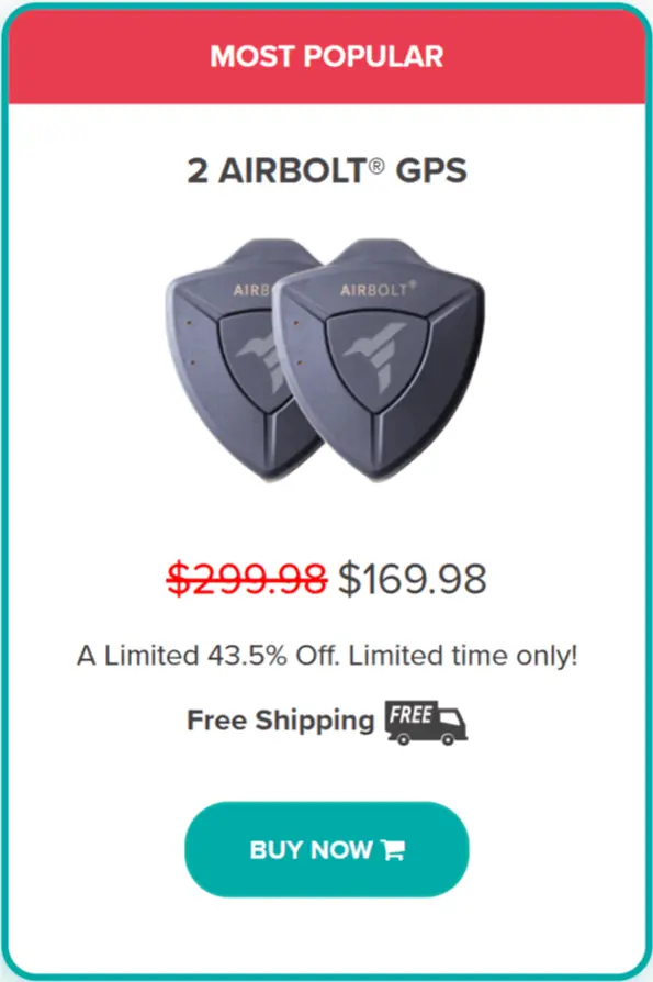 AirBolt GPS offer package price 